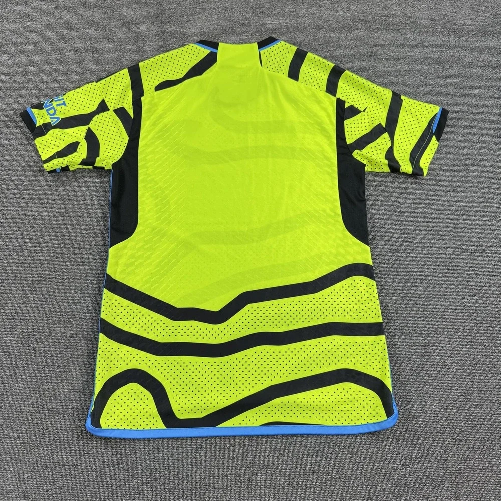 Arsenal Away Jersey Mens Medium Yellow Adidas Soccer Football HEAT.RDY Authentic